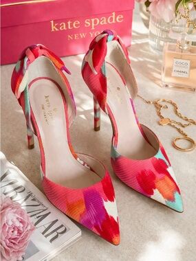 Kate Spade Multicolor Pointed-Toe Ankle Lola D’Orsay Pumps - Sz 8